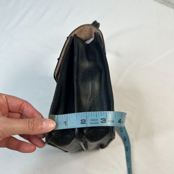 Foly + Corinna Skyline Bandit Drop Lock Top Handle Black Spike Studded Bag Punk - Picture 4 of 14